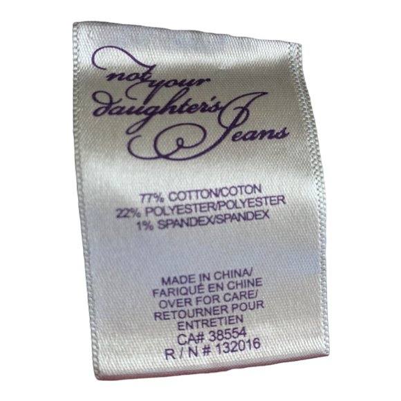 NYDJ Womens Jeans Tag 16 Beige Rolled Crop High-Rise W35xL20 Stretch Denim - Picture 9 of 12